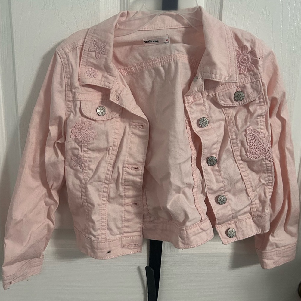 Pink Embroidered children's Jacket
